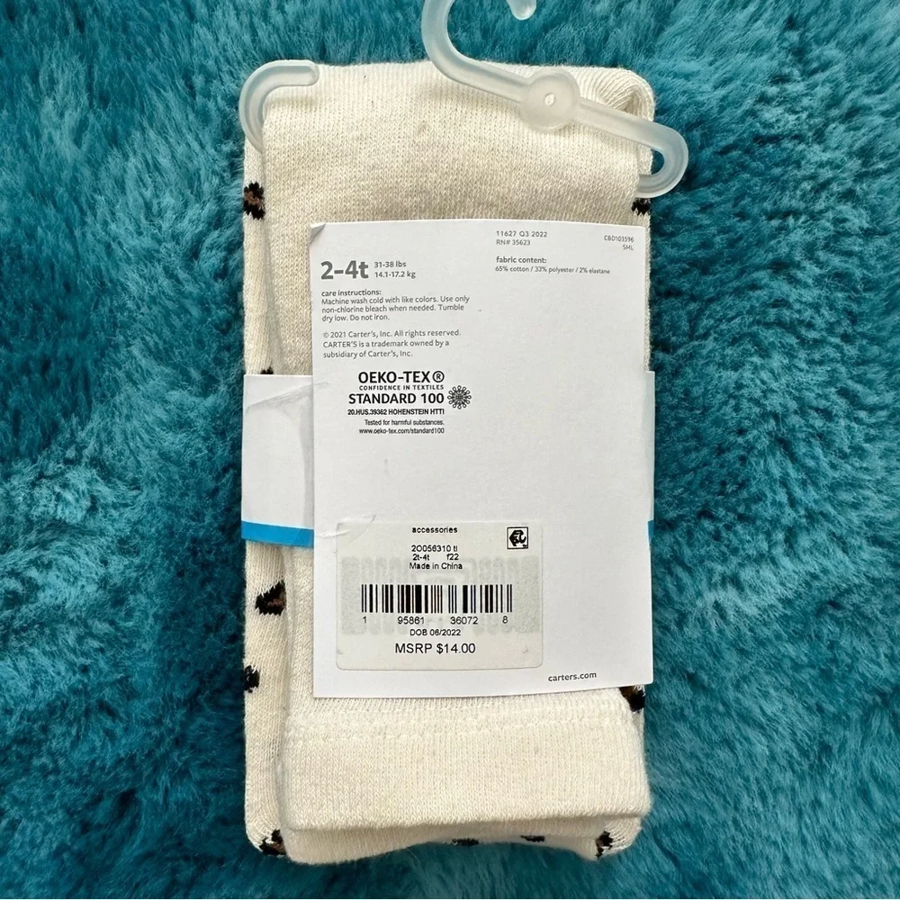 Carter’s Toddler Girl Tights Size 2T-4T